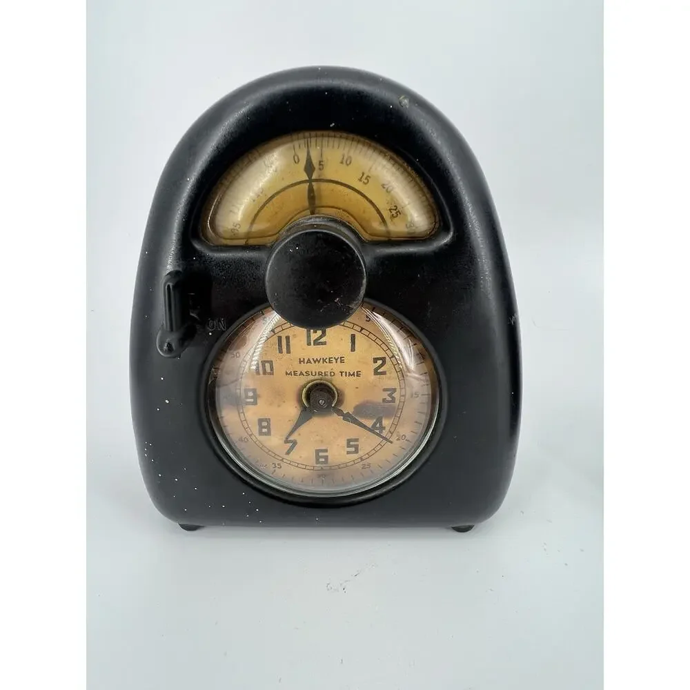 Vintage Noguchi Hawkeye Measured Time Clocks/Kitchen Timer Stevenson Mfg. Co.